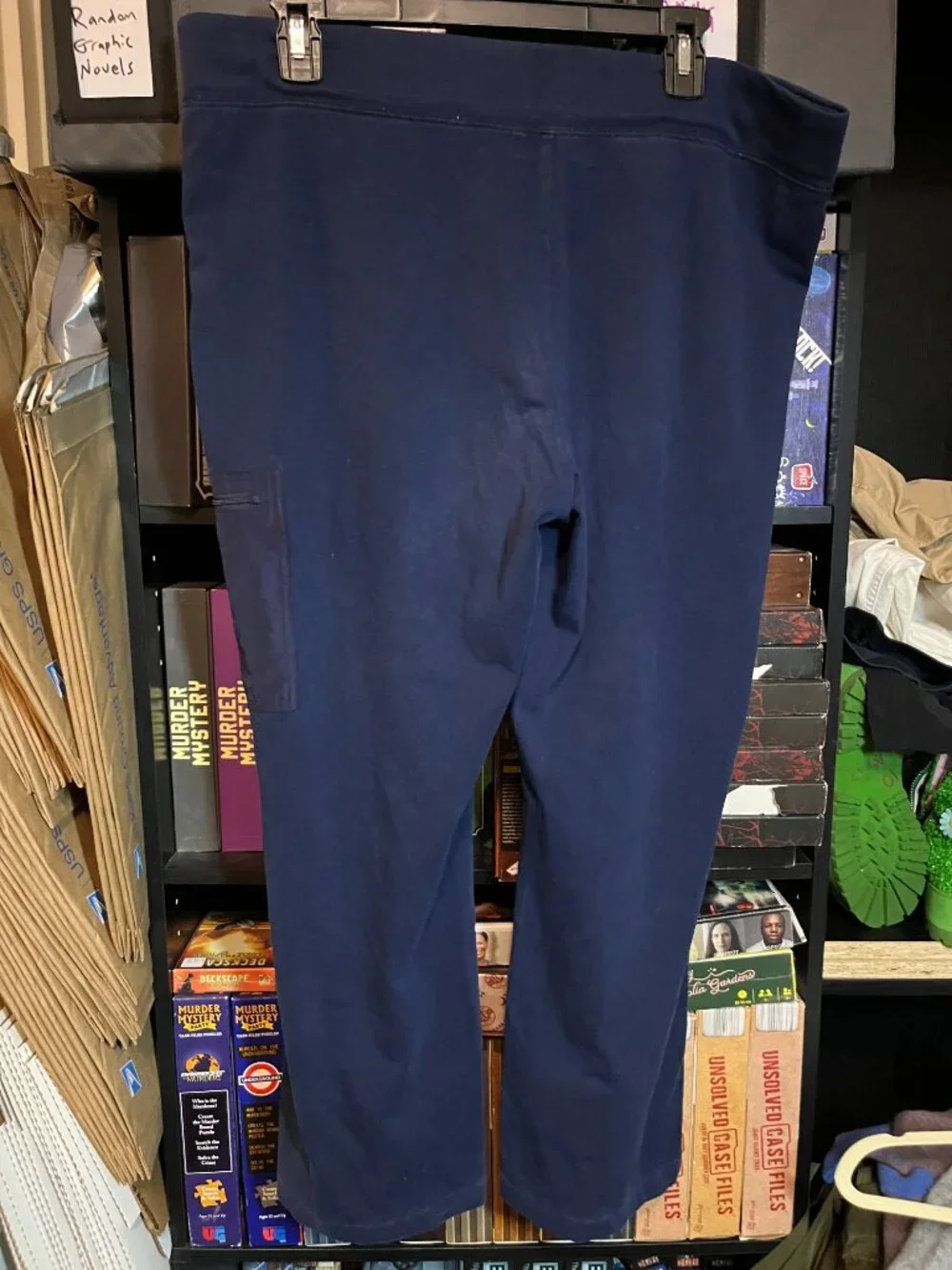 Lauren Active Ralph Lauren Black Pull-On Pants Size L